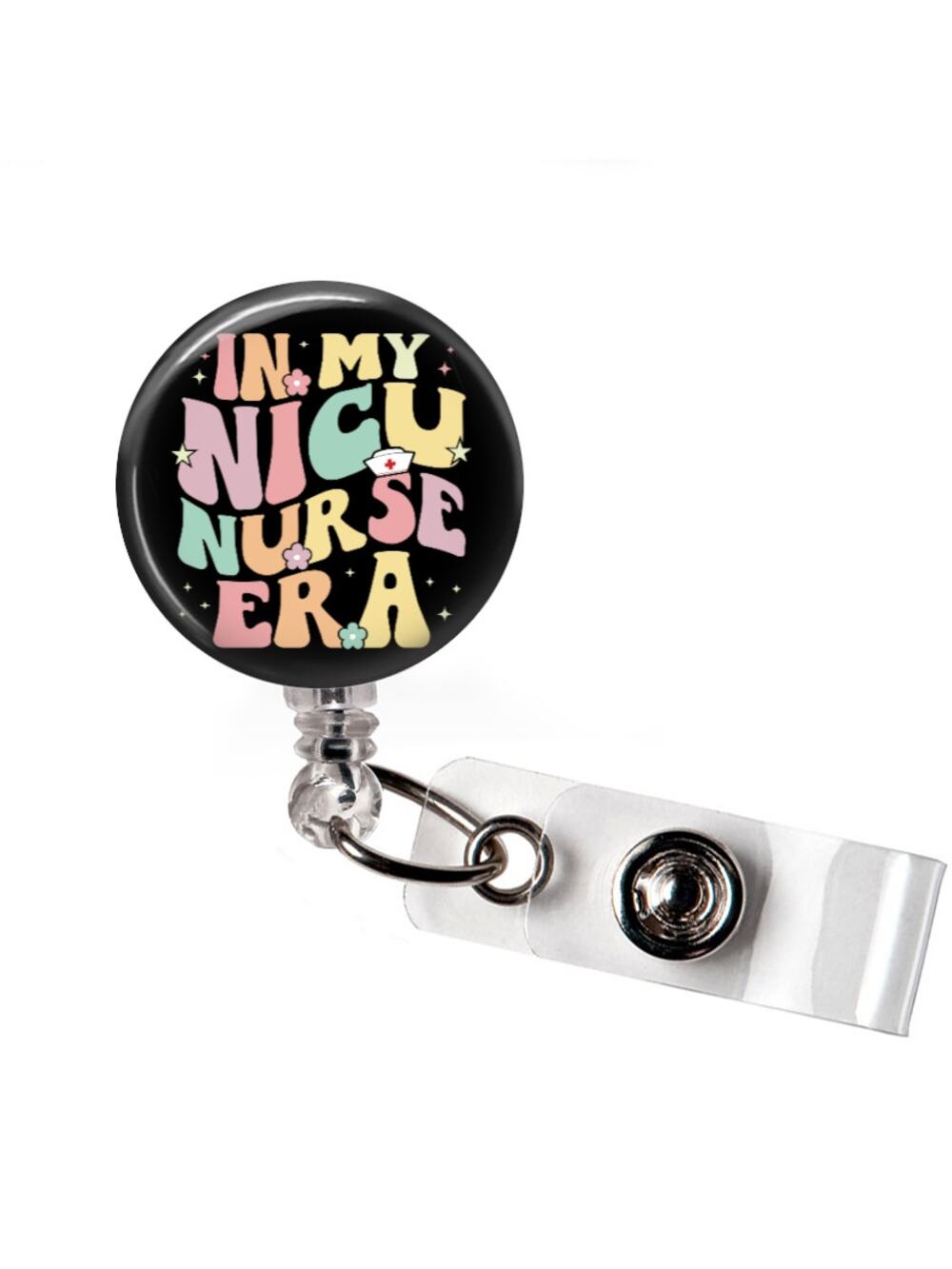 In My NICU Nurse Era Badge Reel Neonatal Nurse Retractable ID Holder